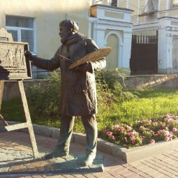 Памятник художнику на Рождественской улице