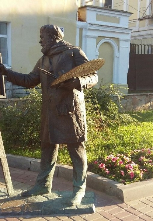 Памятник художнику на Рождественской улице